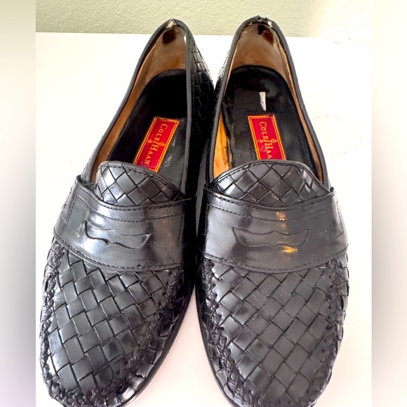 Cole Haan Other - Cole Haan Men's Black Leather Braided Loafers